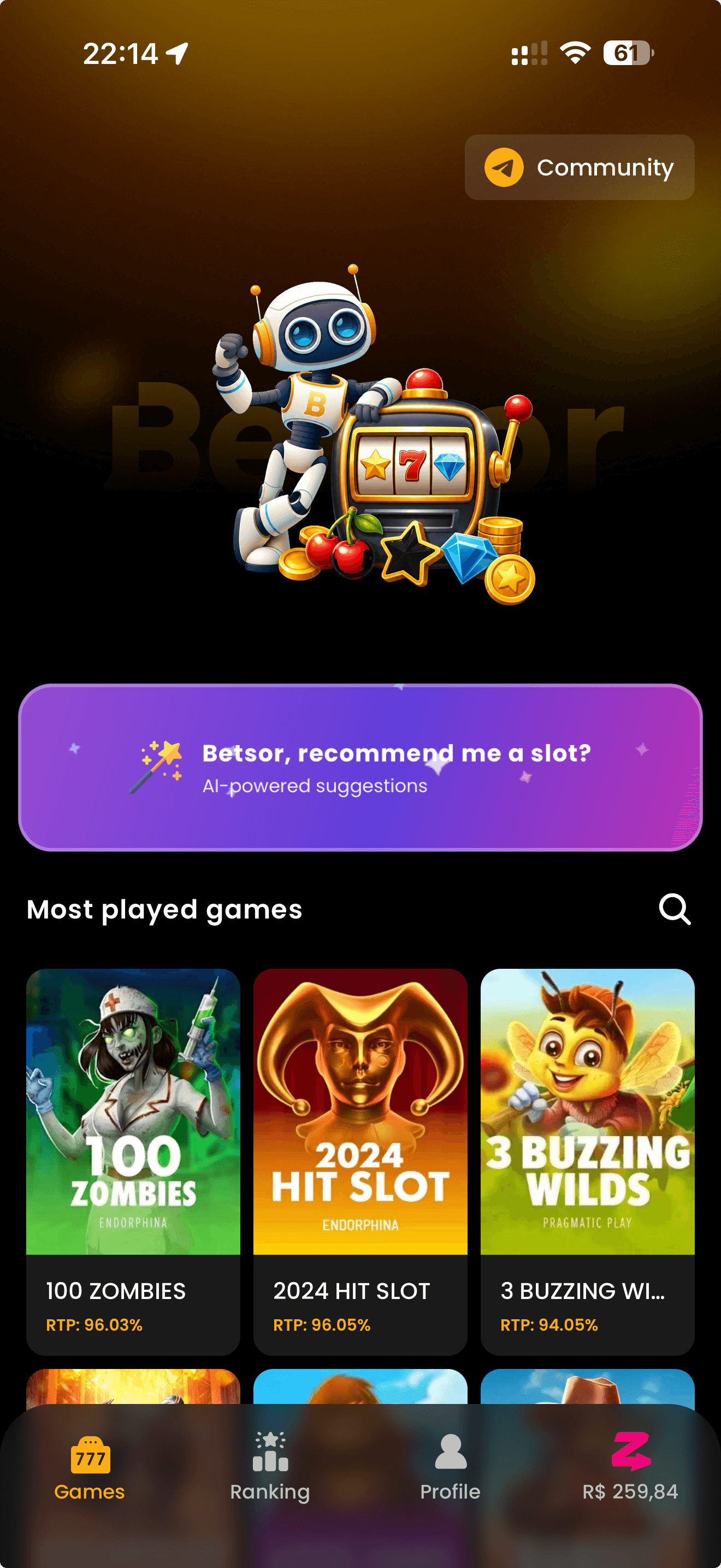 Betsor product screen 6