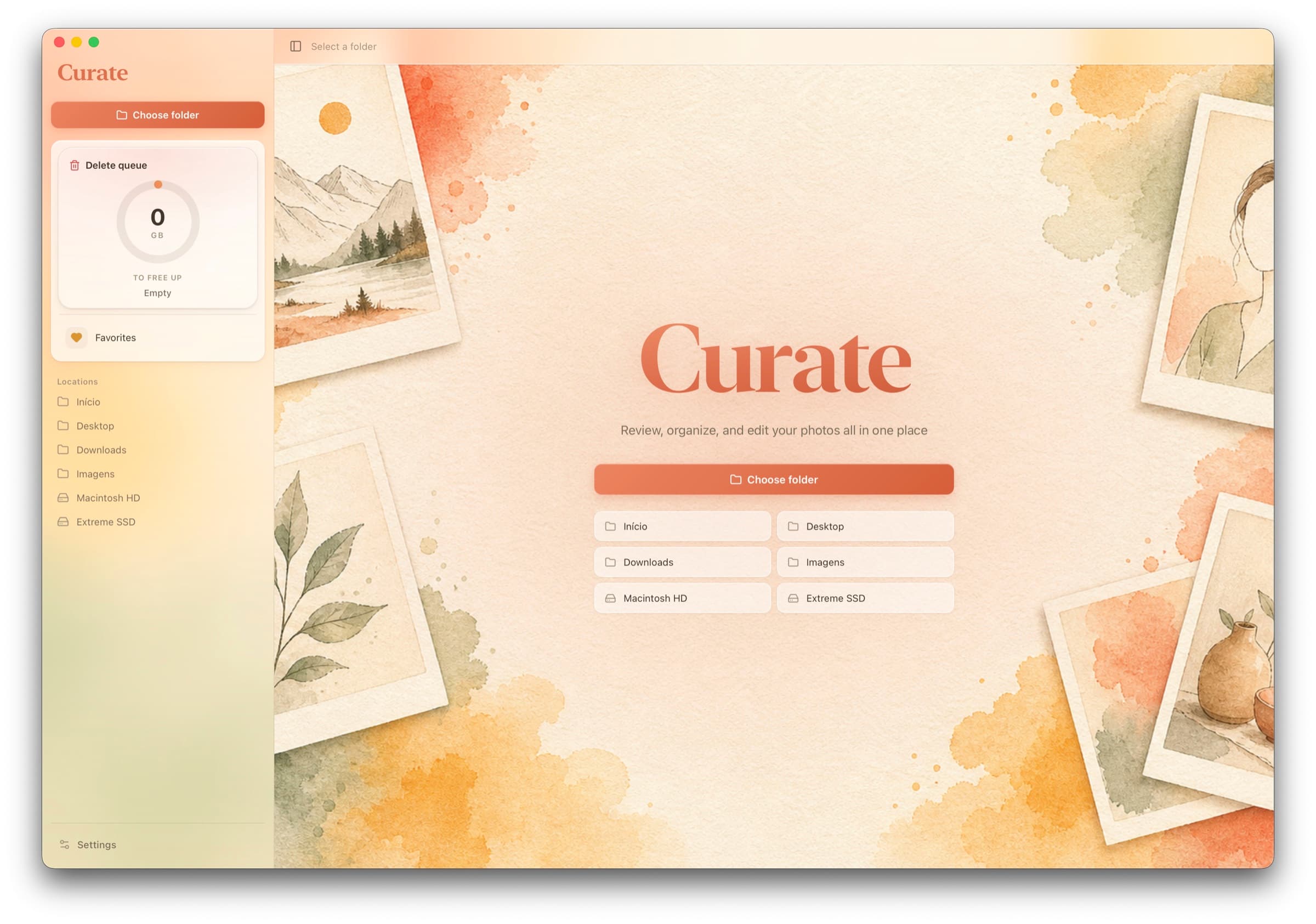 Curate for macOS product screen 1